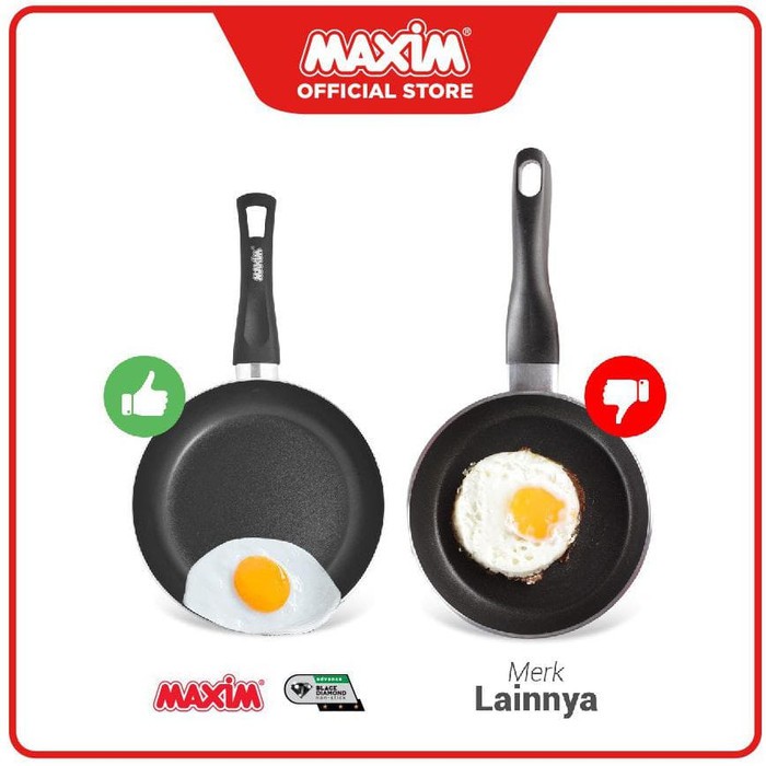 MAXIM VALENTINO 20 CM FRYPAN (NVAL-FP-20-P-TS-W ) Wajan Penggorengan