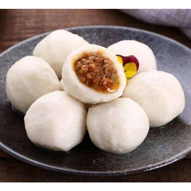 

MAKANAN BEKU / BAKSO FUZHOU (IKAN ISI DAGING BABI) (BEKU) NON COD