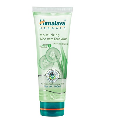 HIMALAYA ALOE VERA FACE WASH 100 ML free NEEM SCRUB 100ML