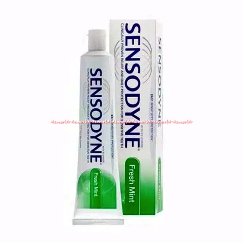 Sensodyne Fresh Mint 100gr Clinically Preven Relef Sensitive Teeth Odol Memperbaiki Gigi Sensitif Untuk Gigi Pasta Gigi Sensitive Sensodain Hijau Frehmint Toothpaste Tooth Paste Mentol