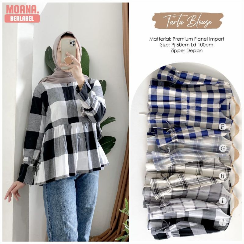 KEMEJA TUNIK FLANEL WANITA