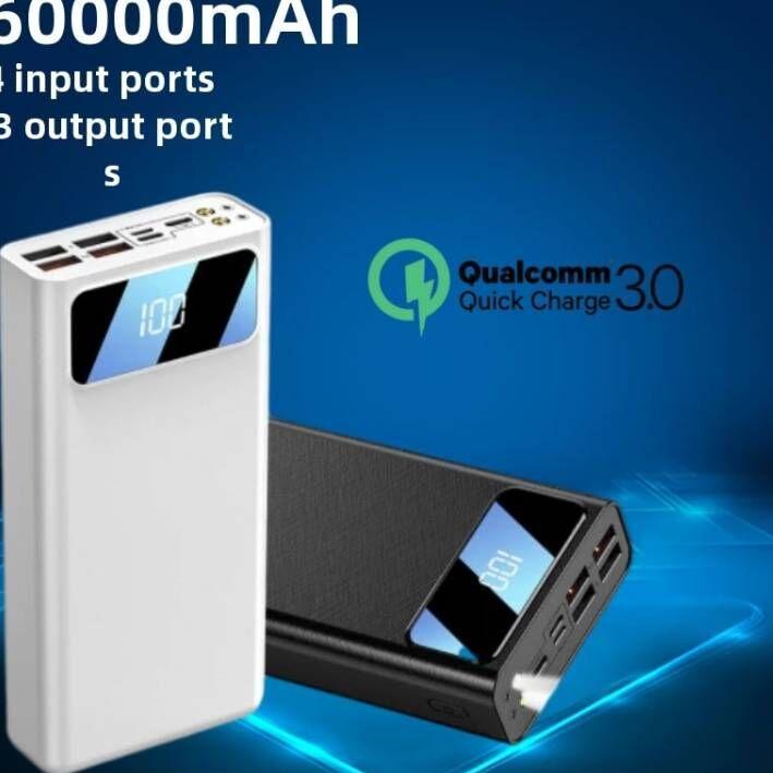 [KODE PRODUK CRT0L9533] PowerBank 60000mAh 4 USB Fast Charging External Battery Powerbank LED Digita