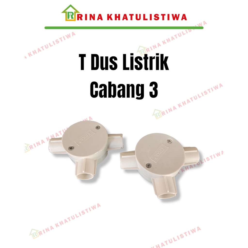 T Dus Cabang 3 Putih | Tee Dus Listrik | T Dus Listrik Cabang