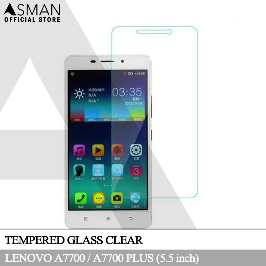 Tempered Glass Lenovo A7700 / A7700 Plus (5.5&quot;) | Anti Gores Pelindung Layar Kaca - Bening