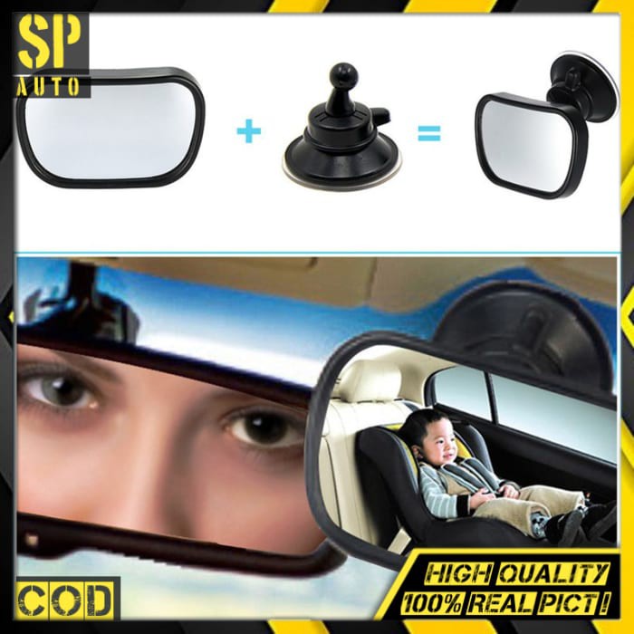 2 in 1 Kaca spion mobil Tambahan Spion dalam mobil Baby Mirror Rearview SH145