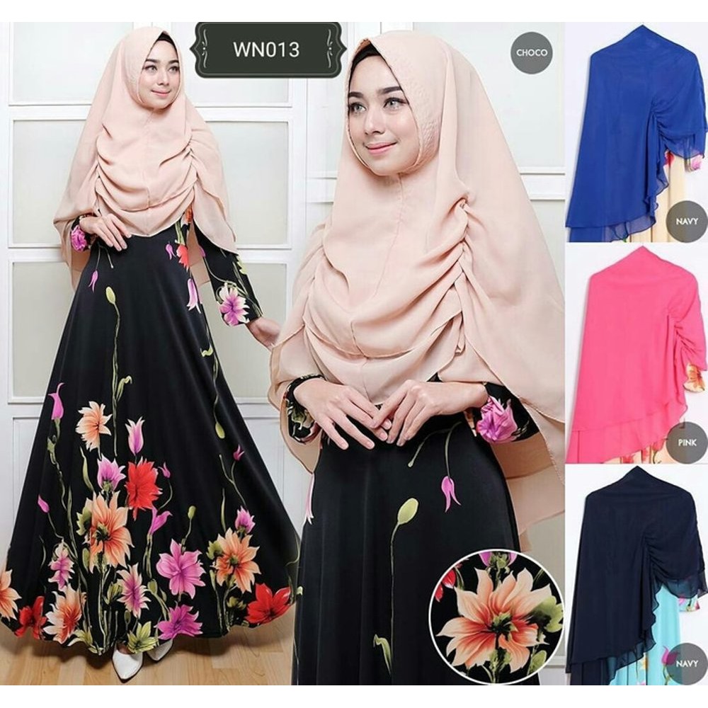 Unik Gamis Hijab Jersey Hasanah Syari Berkualitas