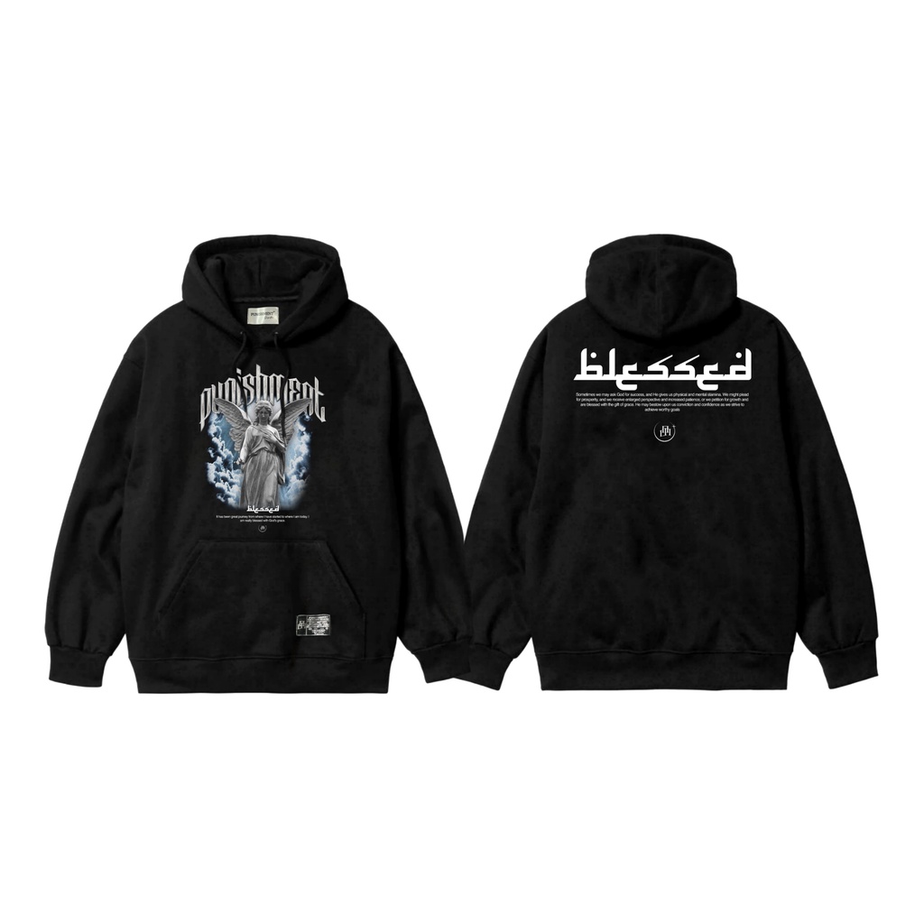 Sweater Hoodie Punishment Blessed Black