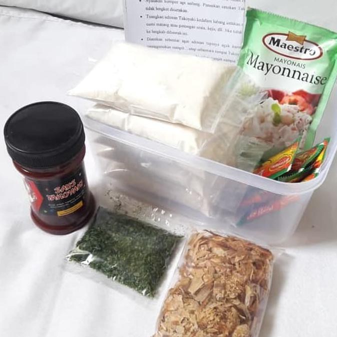 

Promo Terbatas - Bahan Takoyaki Lengkap: Tepung, Katsuobushi, Aonori, Saus Di Surabaya