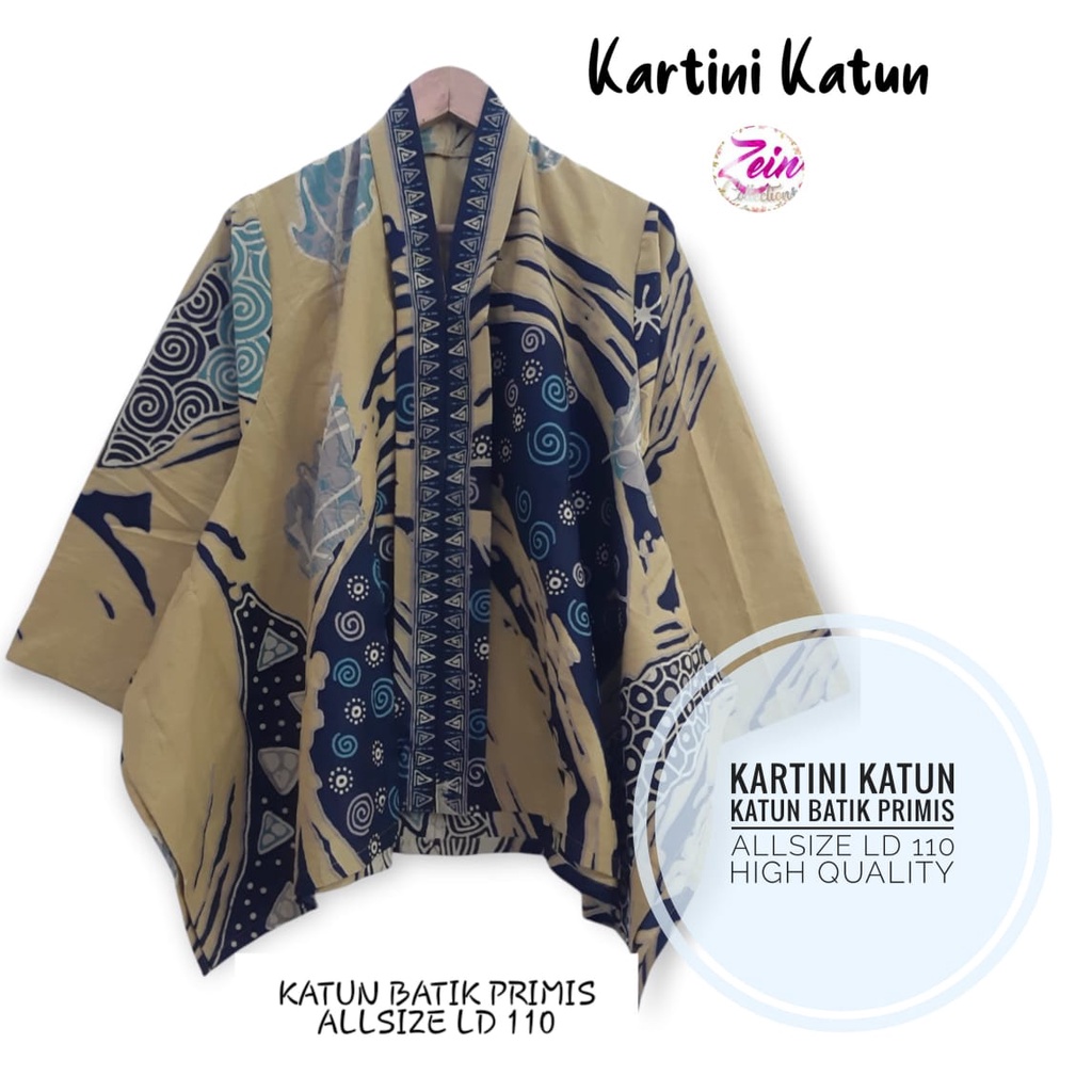 Kartini katun blouse batik solo atasan kerja