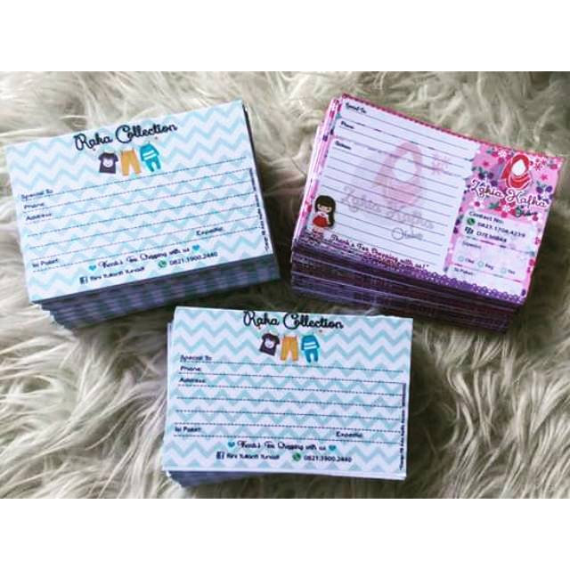 

Sticker Label Alamat size 7x10.5 free design
