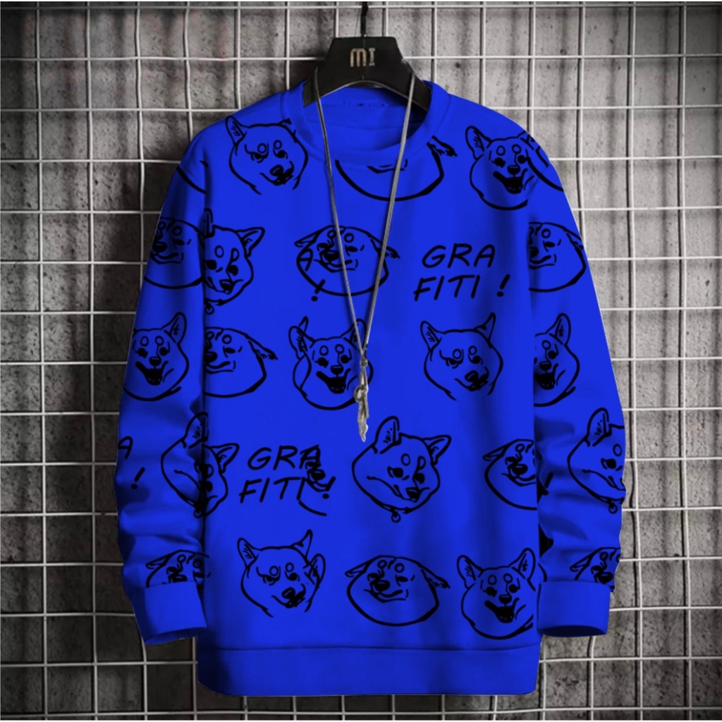 Sweater Grafiti Doge Babyterry UK M L - A5GARD88