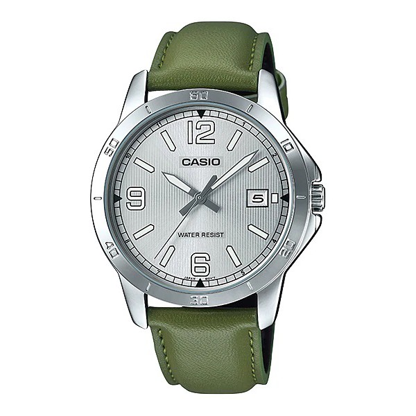 Casio General MTP V004L / MTP-V004L-1A 1B 2B 7A Jam Tangan Analog Pria Kulit