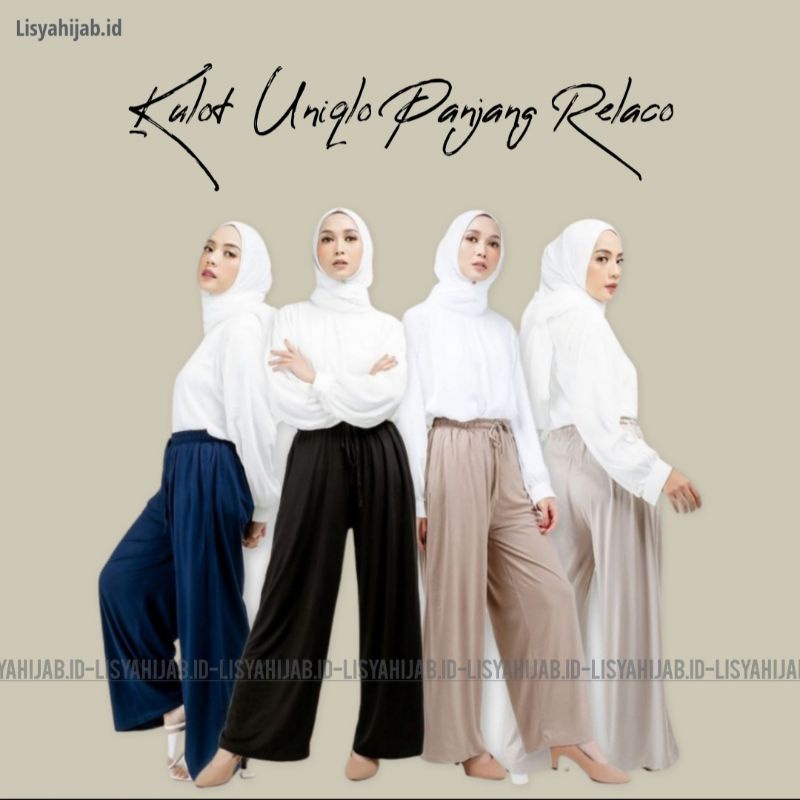 Kulot Uniqlo Panjang || Kulot Uniqlo || Kulot Uniqlo Relaco || Kulot Uniqlo Panjang Relaco