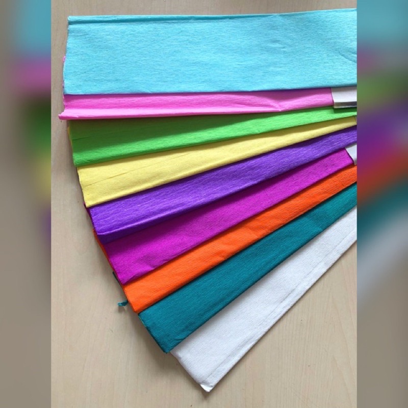 

kertas krep crepe paper lembaran