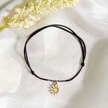 AB Charm Warna Gelang Kaki Tiny Polos Dengan Bandul Charm Anklet Bracelet
