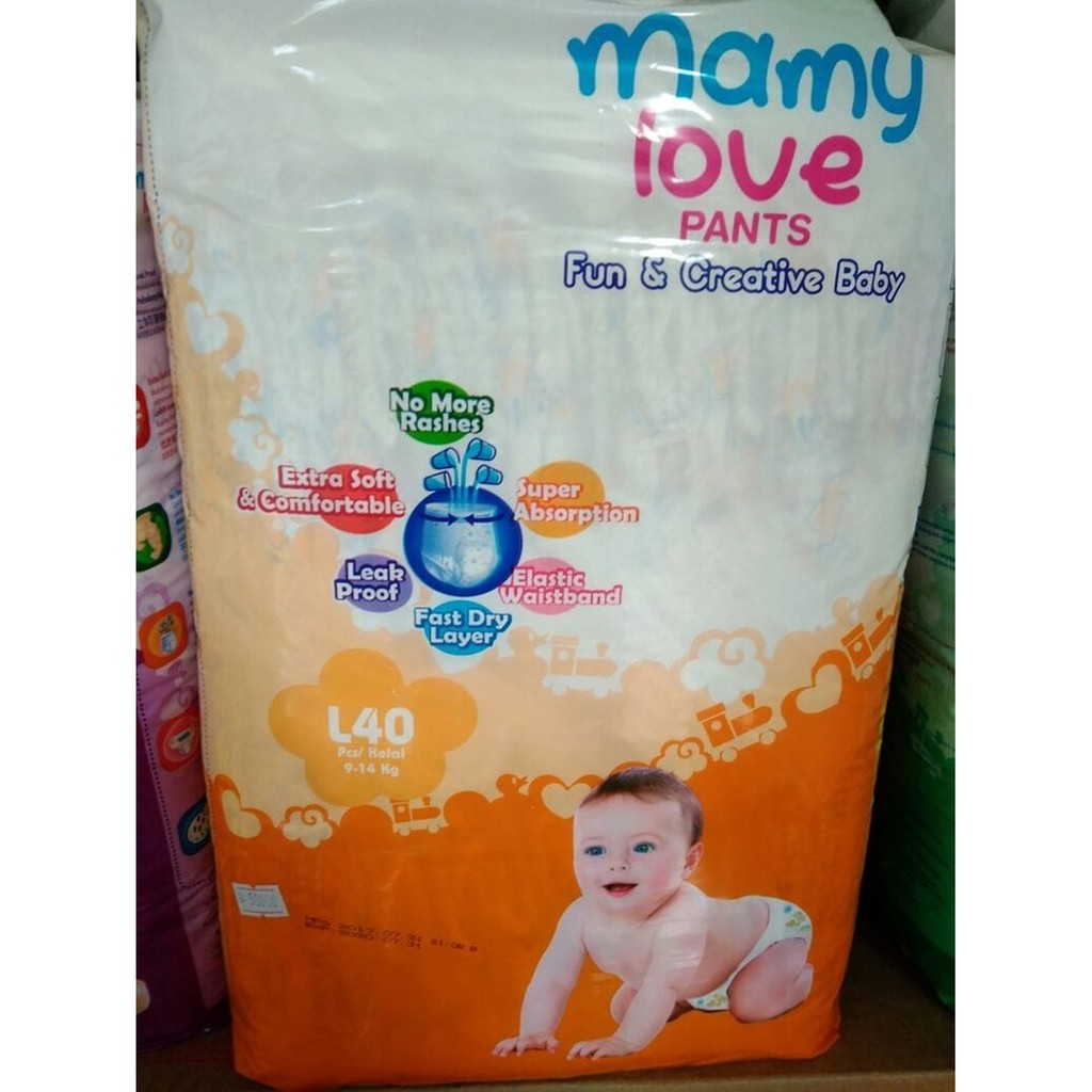 MamyLove  Mamy Love Pants L40  L 40   Diapers  Popok  En LZ