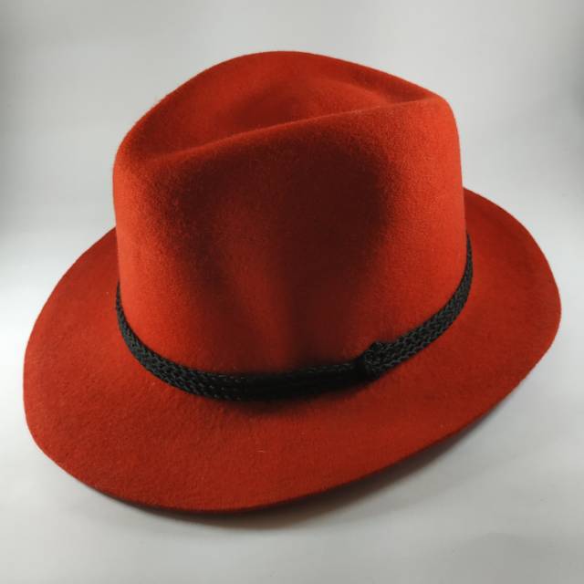 Topi Laken Fendora Import 100% Woll, Topi Laken, Topi Fendora Original Hat