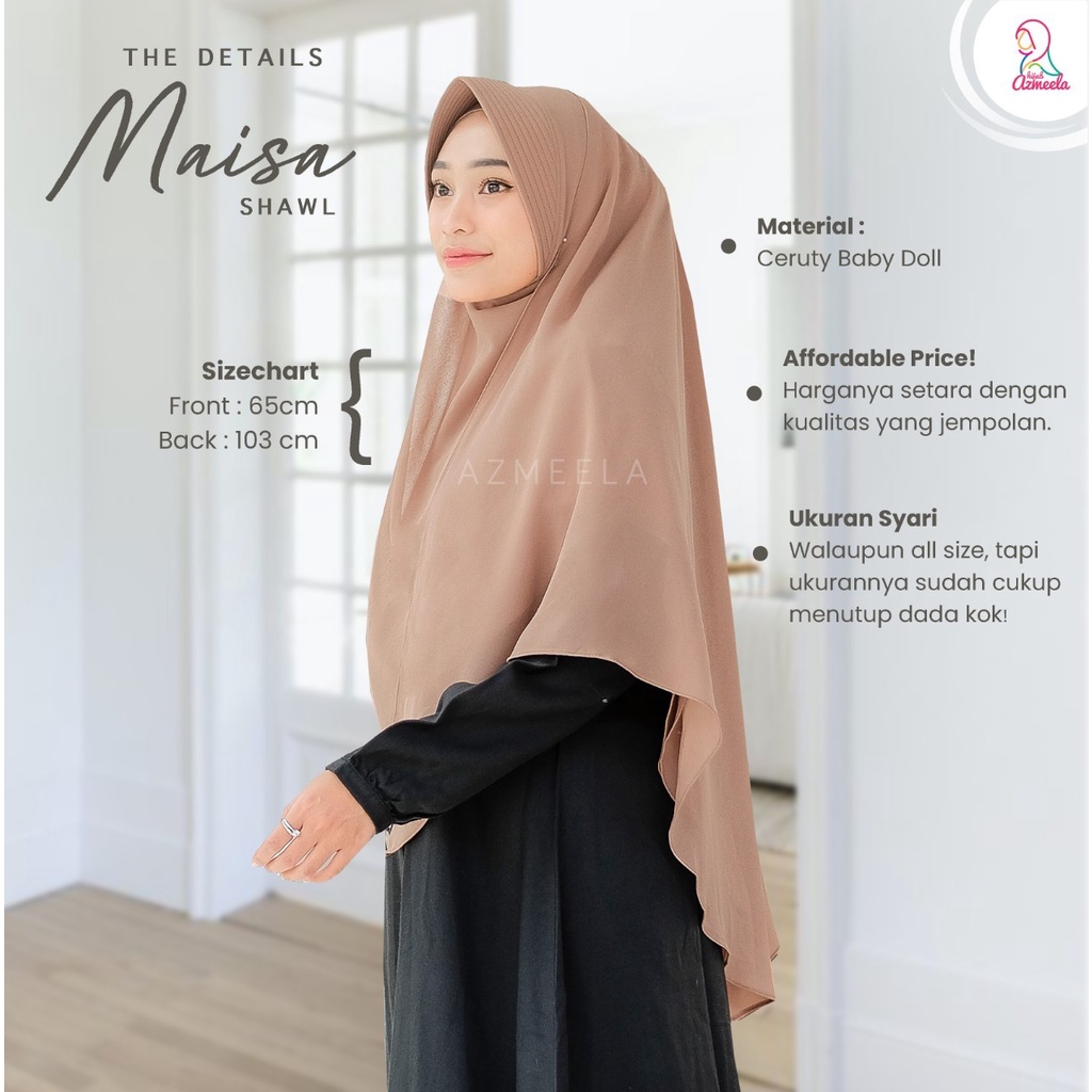 AZMEELA MAISA (MALAYSIAN SHAWL) CERUTY BABY DOLL | PASMINA MAISA AZMEELA