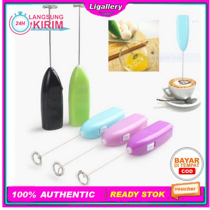 Ligallery - Hand Mixer Mixer Mini Portable Mini Hand Mixer Cappucino Maker