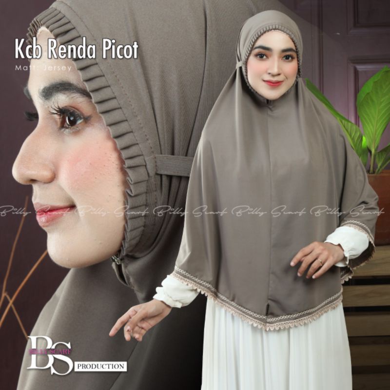 BILLY SCARF HIJAB BERGO KCB RENDA PICOT BISA COD