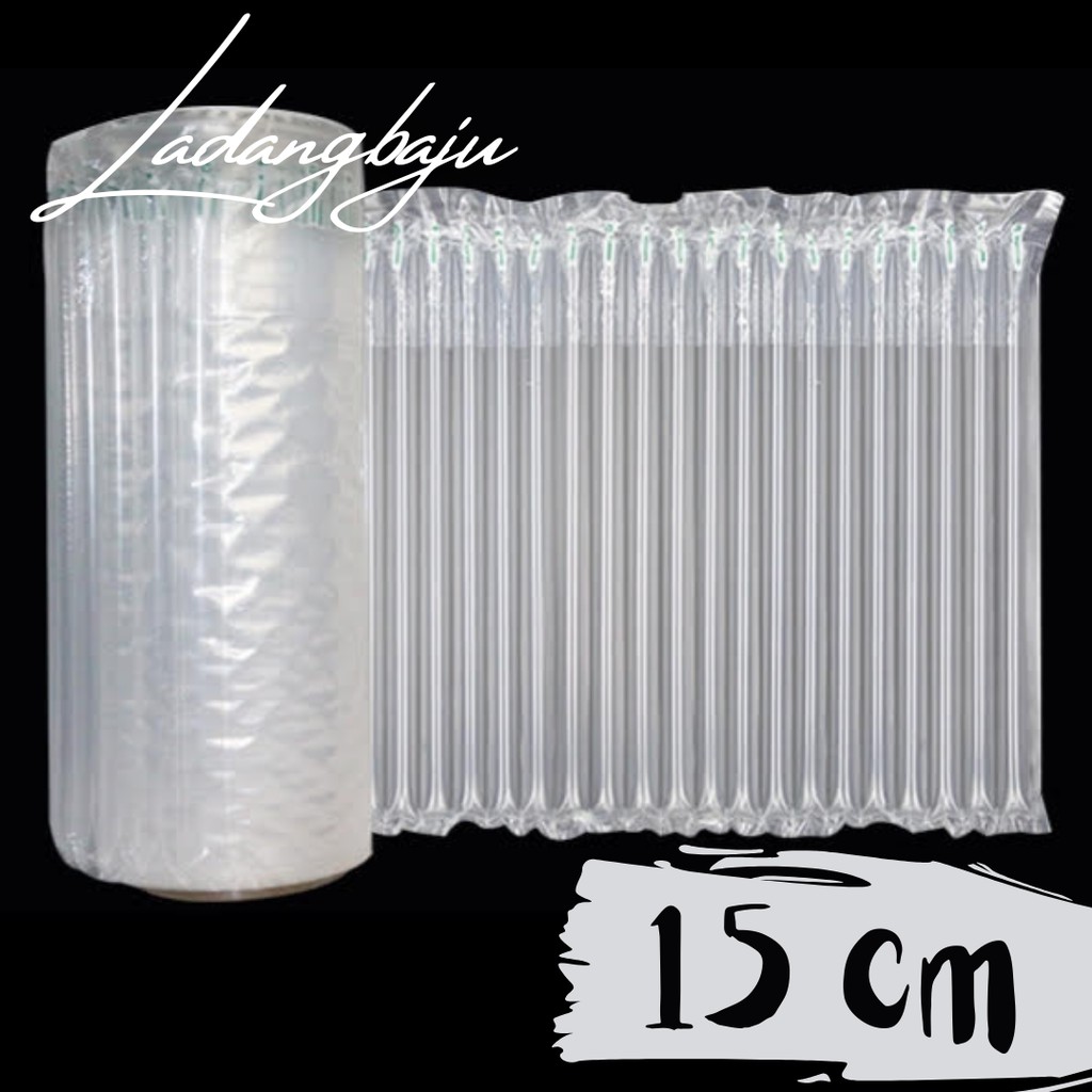 

15 cm Bubble Wrap Inflatable Roll / Poly Air Bag Cushion Packing (meteran)