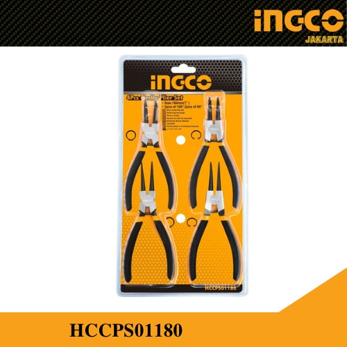 TANG CIRCLIP 7 &quot; SET 4PCS TANG SNAP CIRCLIP PLIER 7&quot; INGCO HCCPS01180