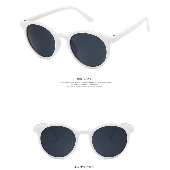 (Rowling)Kacamata Hitam  Wanita Pria Wanita Fashion Sunglasses Eyewear Frame Import Kacamata Fashion-Ka-7 C5 Putih