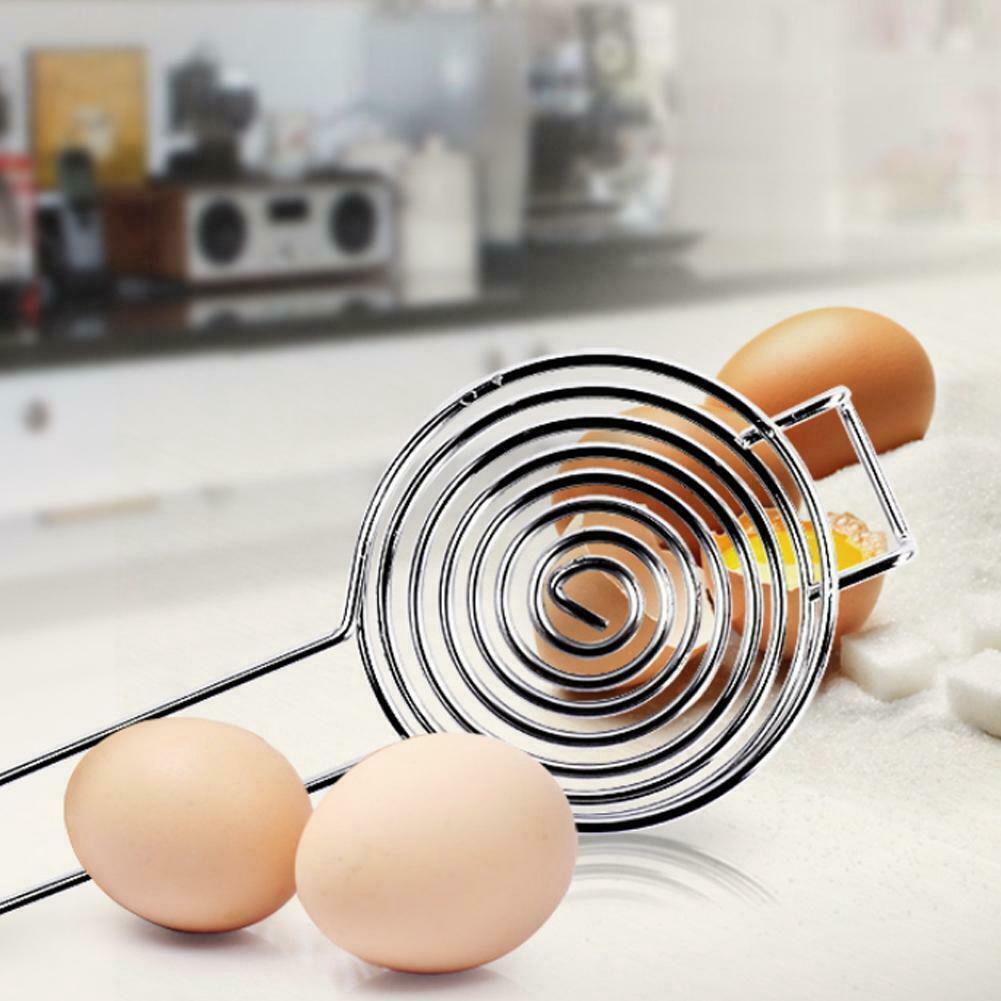 Stainless Steel Egg Separator / Kitchen Gadgets Yolk Separator / Long Handle  Yolk Filter / Egg Separator Kitchen Tool
