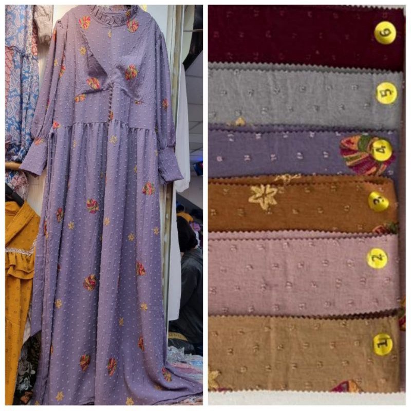 Gamis Lesti Ruby Bordir by Mei Jie Wang