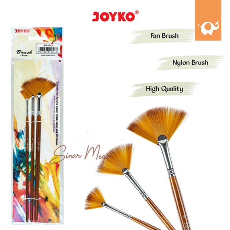 

Joyko Brush Kuas SET BR-10-3 / Cat Air Lukis Acrylic Murah Berkualitas