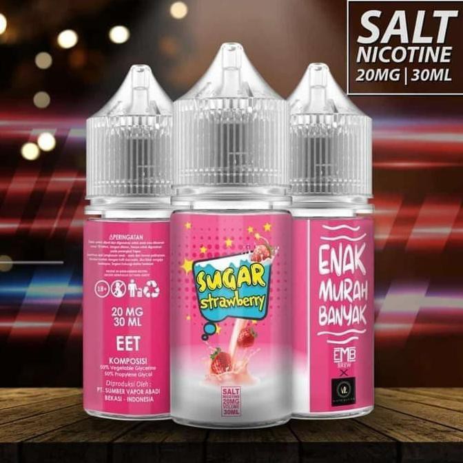 Sugar Strawberry Salt Nic Eliquid E Liquid Pods Murah Shopee