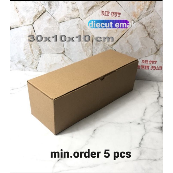 

Kardus box Diecut uk. 30 x 10 x 10.cm Karton Kotak diecut