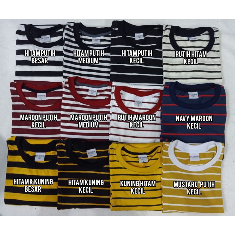 kaos stripe anak