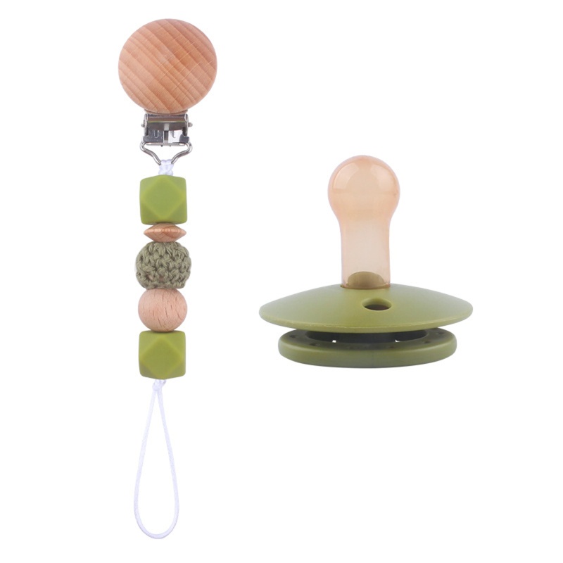 Mary 1 Set Klip Rantai Manik Silikon BPA Free Holder Dot Empeng Bayi