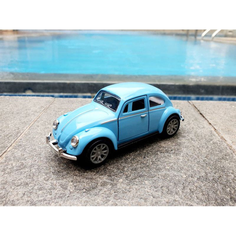 Diecast Mobil Volkswagen Beetle VW Kodok Miniatur Mobil Mainan VW Kombi Pajangan Skala 1:32 Mobil Jadul