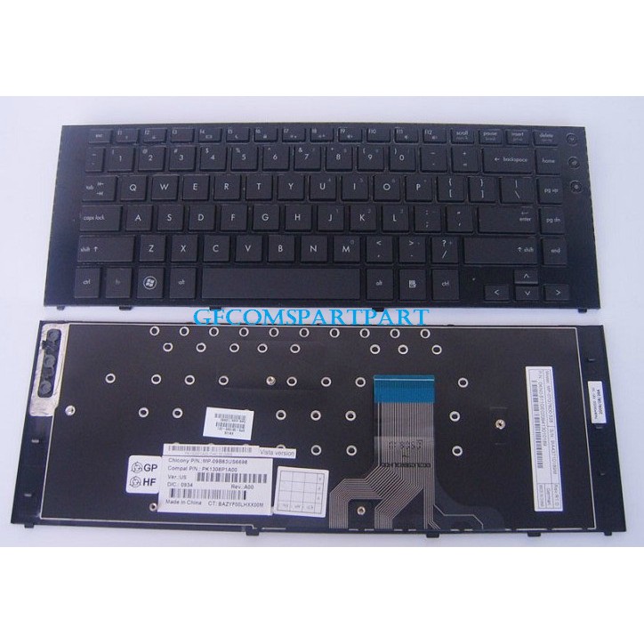 Keyboard Notebook HP ProBook 5310M with Frame US - Black