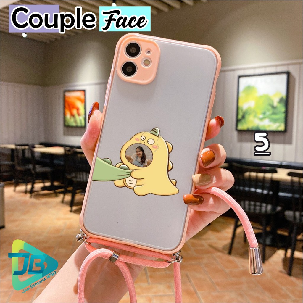 Softcase Slingcase Lanyard Choice COUPLE FACE oppo vivo xiaomi samsung realme iphone all type JB4780