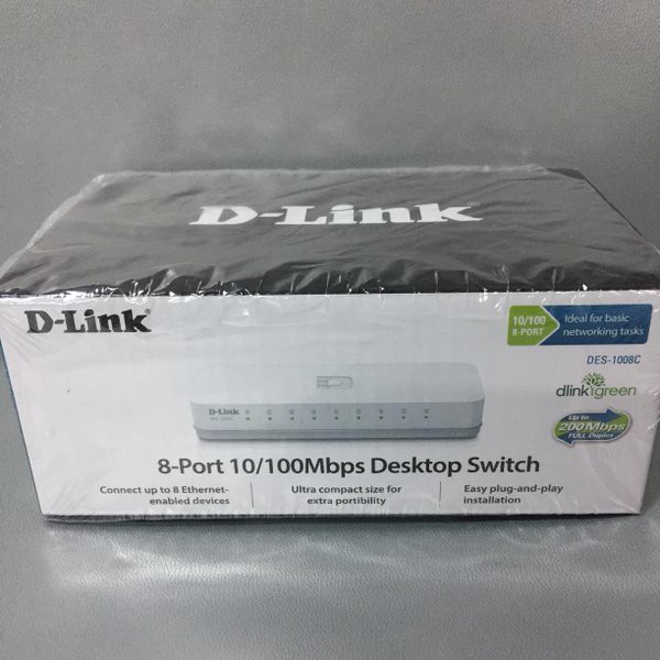 Switch/Hub DLink DES 1008C 8 Port 10/100Mbps