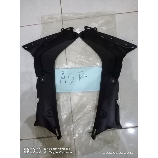 legshhield sayap dalam Supra x 125 fi F1 injeksi hitam dop dof 2014 2015 2016