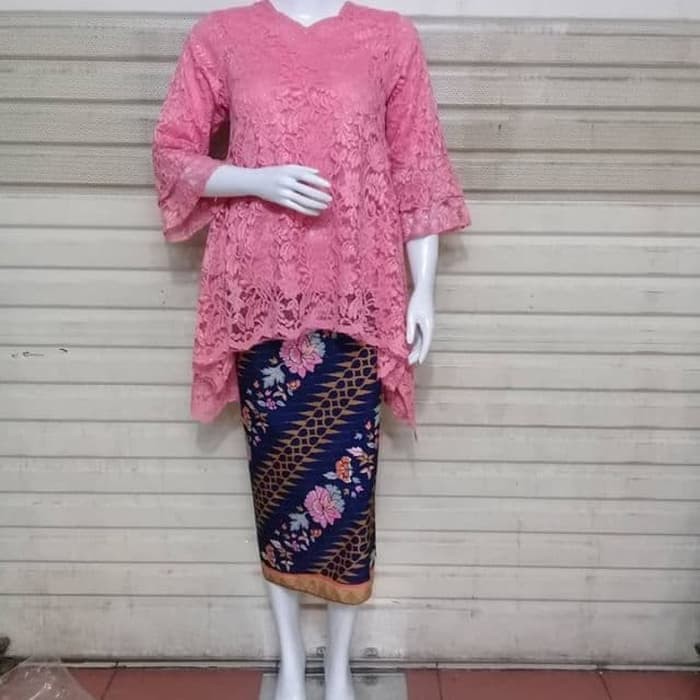 Setelan kebaya brukat rinjani fashion kekinian