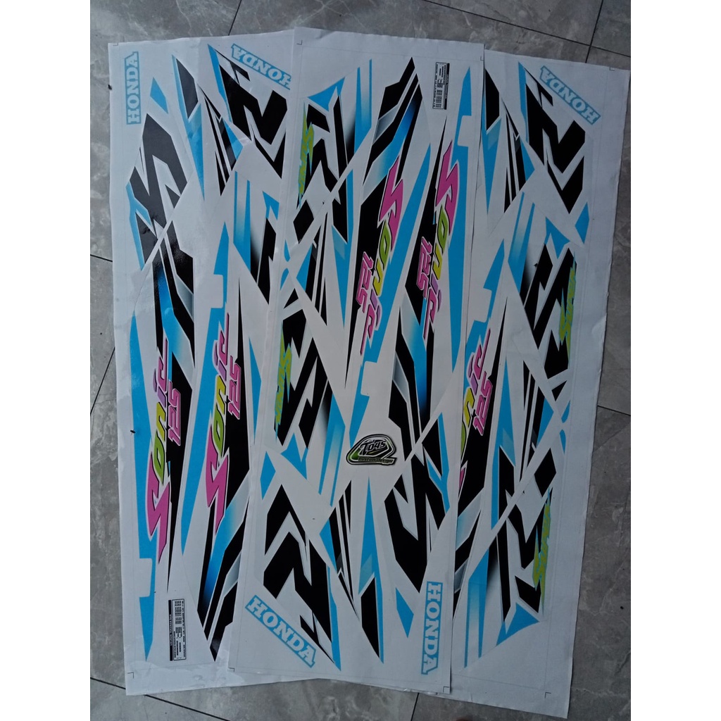 Sticker striping sonic 125 RS transparan uv