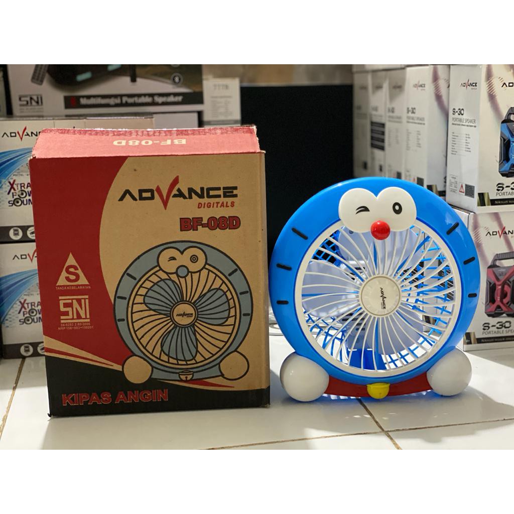 kipas duduk advance karakter doraemon 8 inch