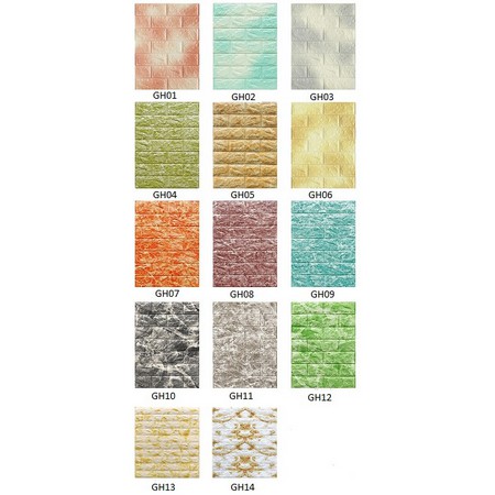 Wallpaper Dinding Foam 3D Kecil Motif BATA Gradient / walpaper dinding Foam HIGH QUALITY