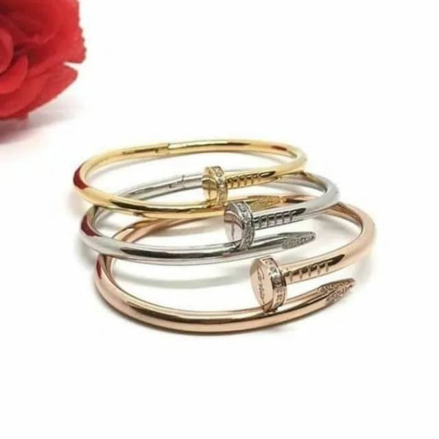 Gelang cartier paku manik kualitas premium RD011