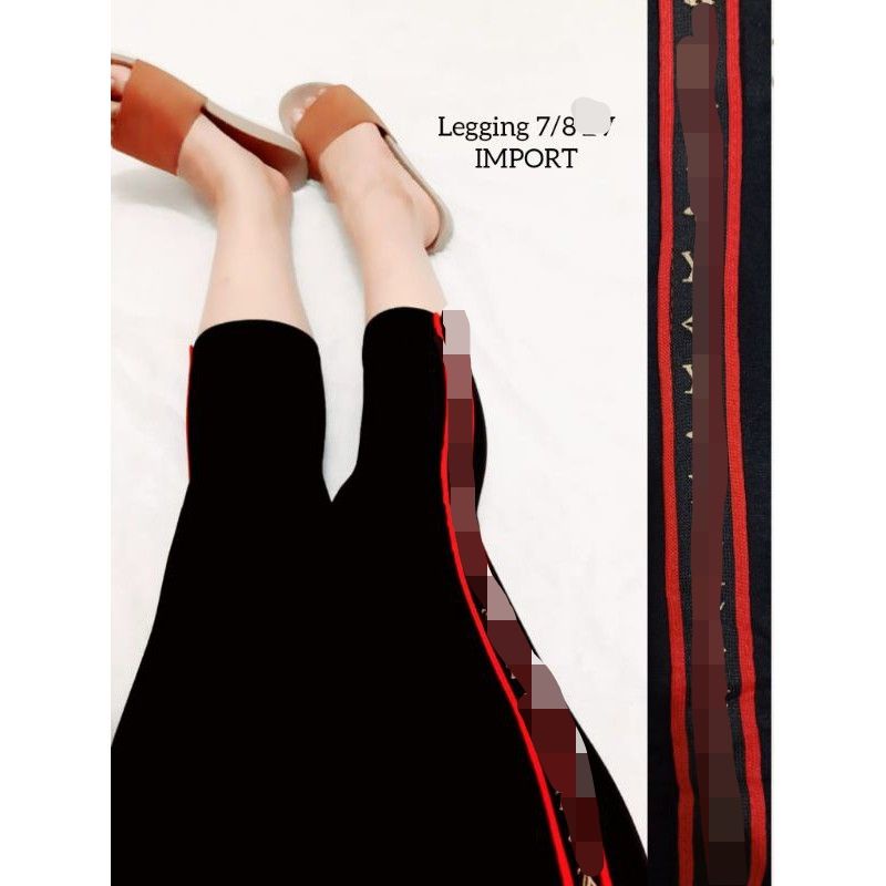 NEW LEGGING 7/8 LIVI MERAH IMPORT / LEGGING MURAH / LEGGING IMPORT MURAH