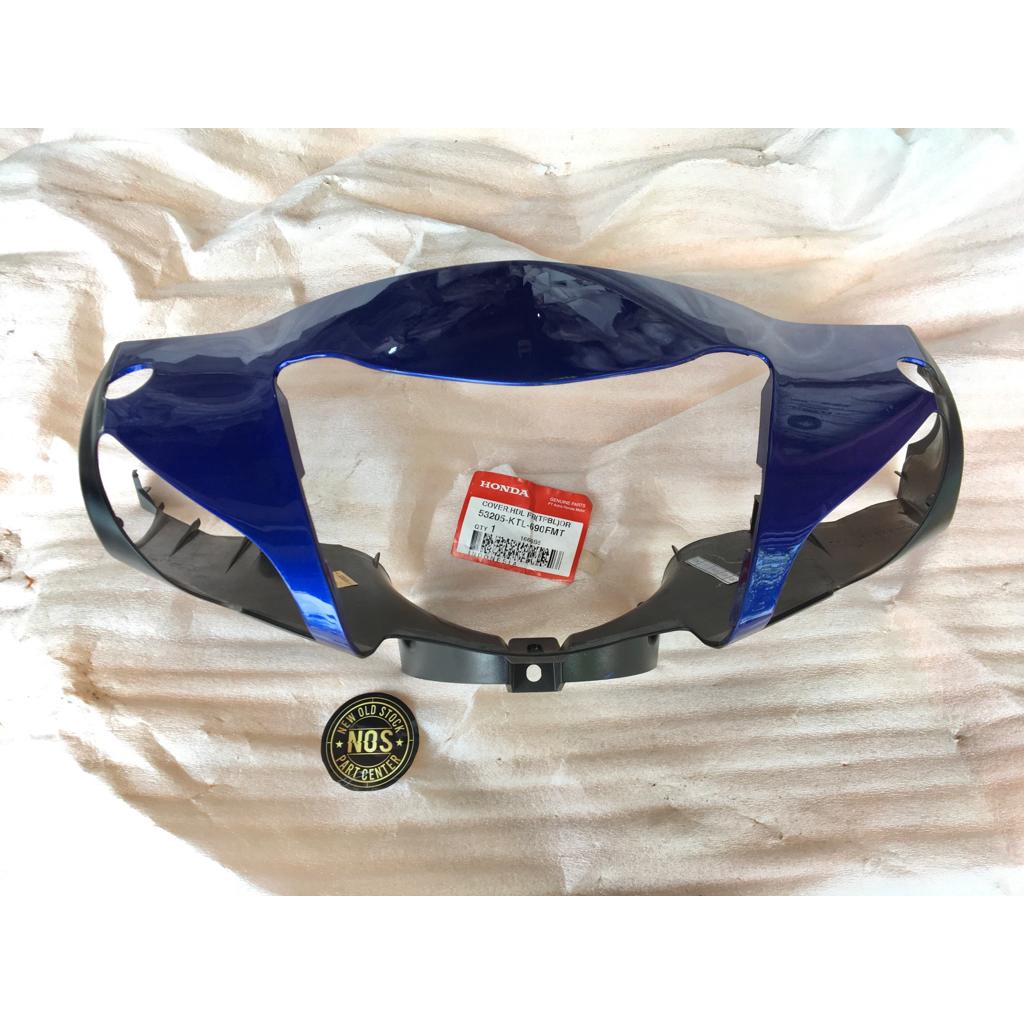 COVER BATOK LAMPU DEPAN HONDA SUPRA FIT NEW BIRU TROMOL ORIGINAL ASLI AHM 53205-KTL-690FMT