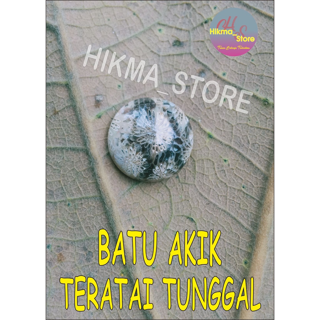 BATU AKIK TERATAI TUNGGAL 100% NATURAL