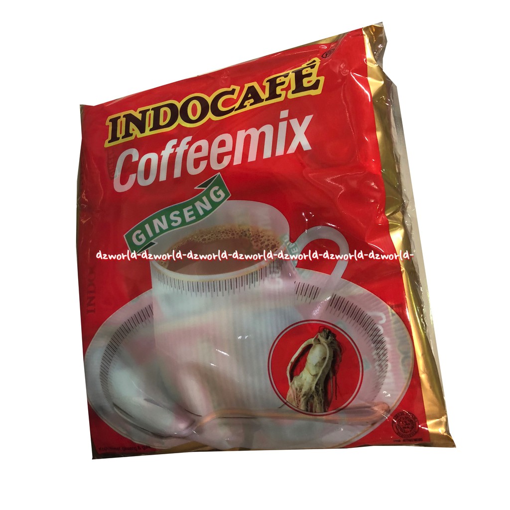 Indocafe Coffeemix Gingseng Isi 30sachet Coffee Mix Indo Cafe Merah Jahe Indokafe Cofe mix Gingseng Merah Red Gingseng 30 Sachet