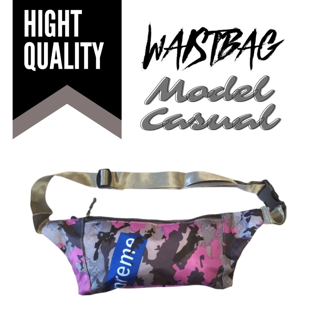 WAISTBAG HANDBAG TAS LEVEL URBAN PACK PRIA WANITA 3 SEKAT FASHION SELEMPANG PINGGANG DISTRO KOREA MURAH FEFARM