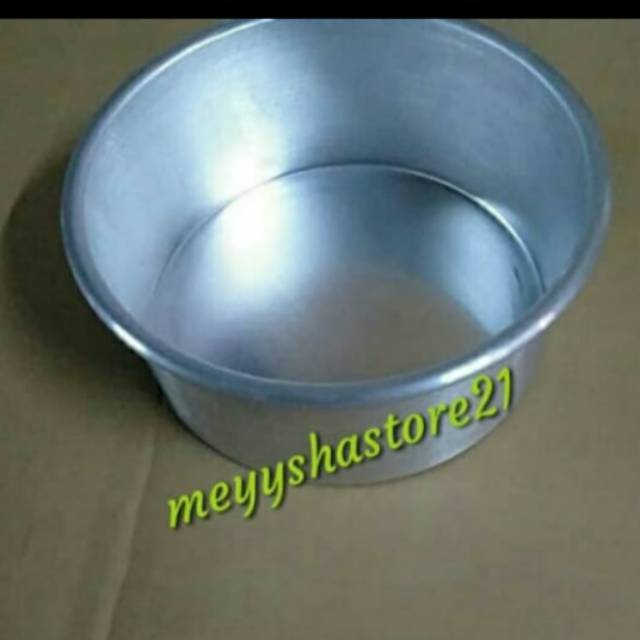 Loyang bulat tinggi 7cm diameter 18 cm/loyang press tanpa sambungan